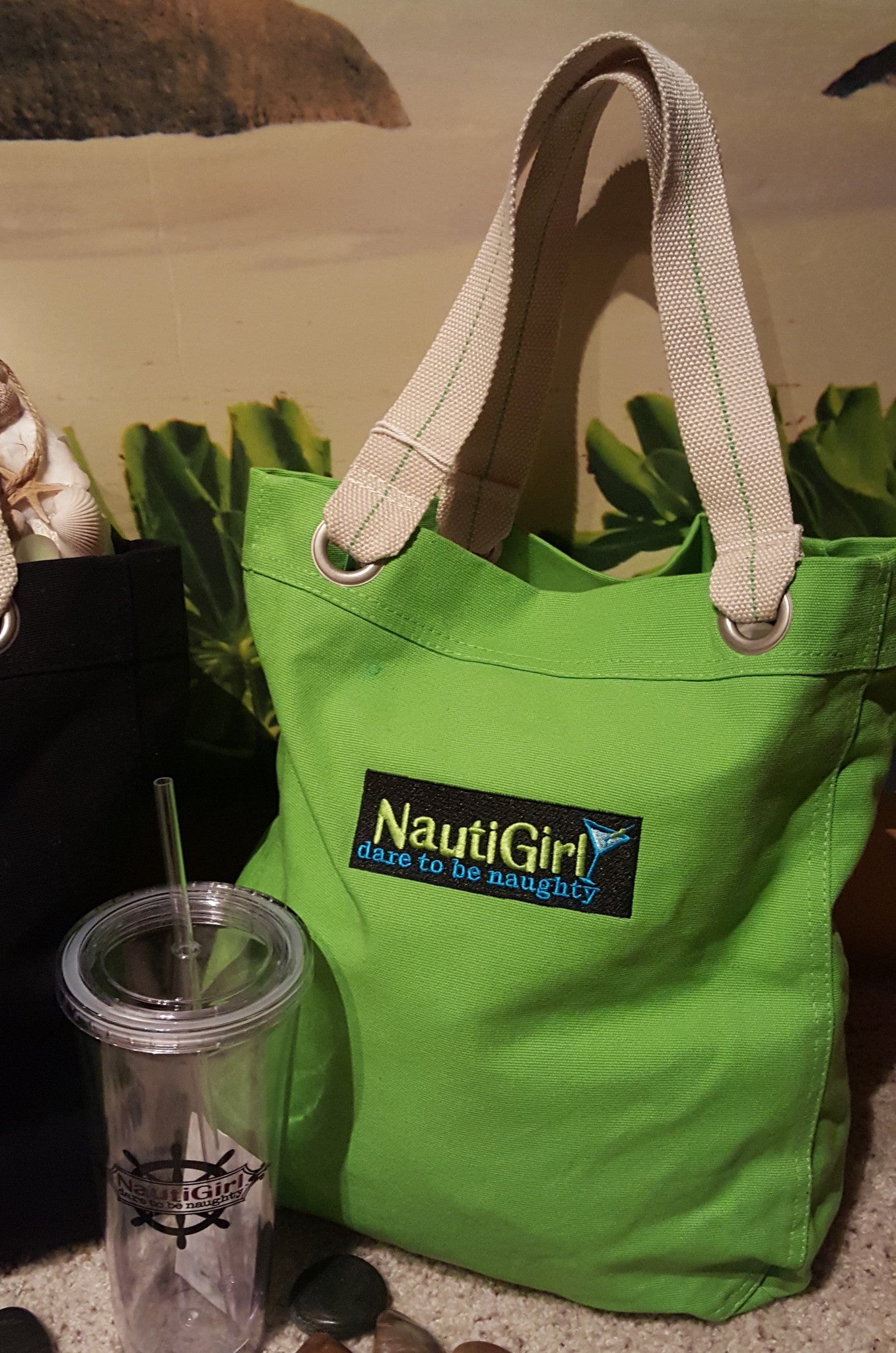NautiGirl Canvas Tote Bags