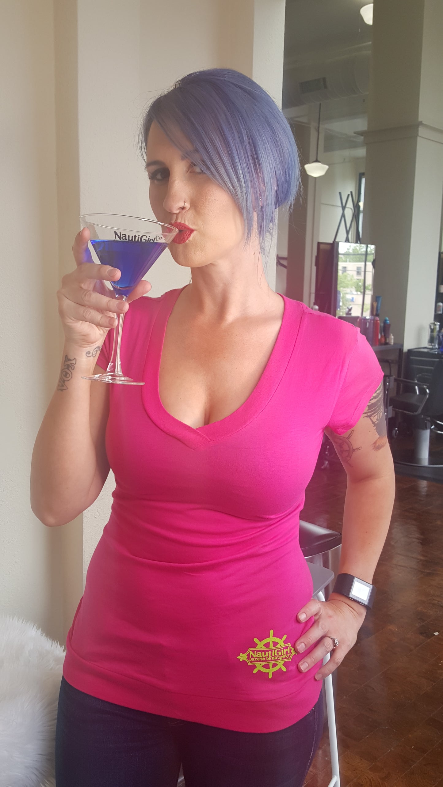 Hot Pink Short sleeved Tshirt