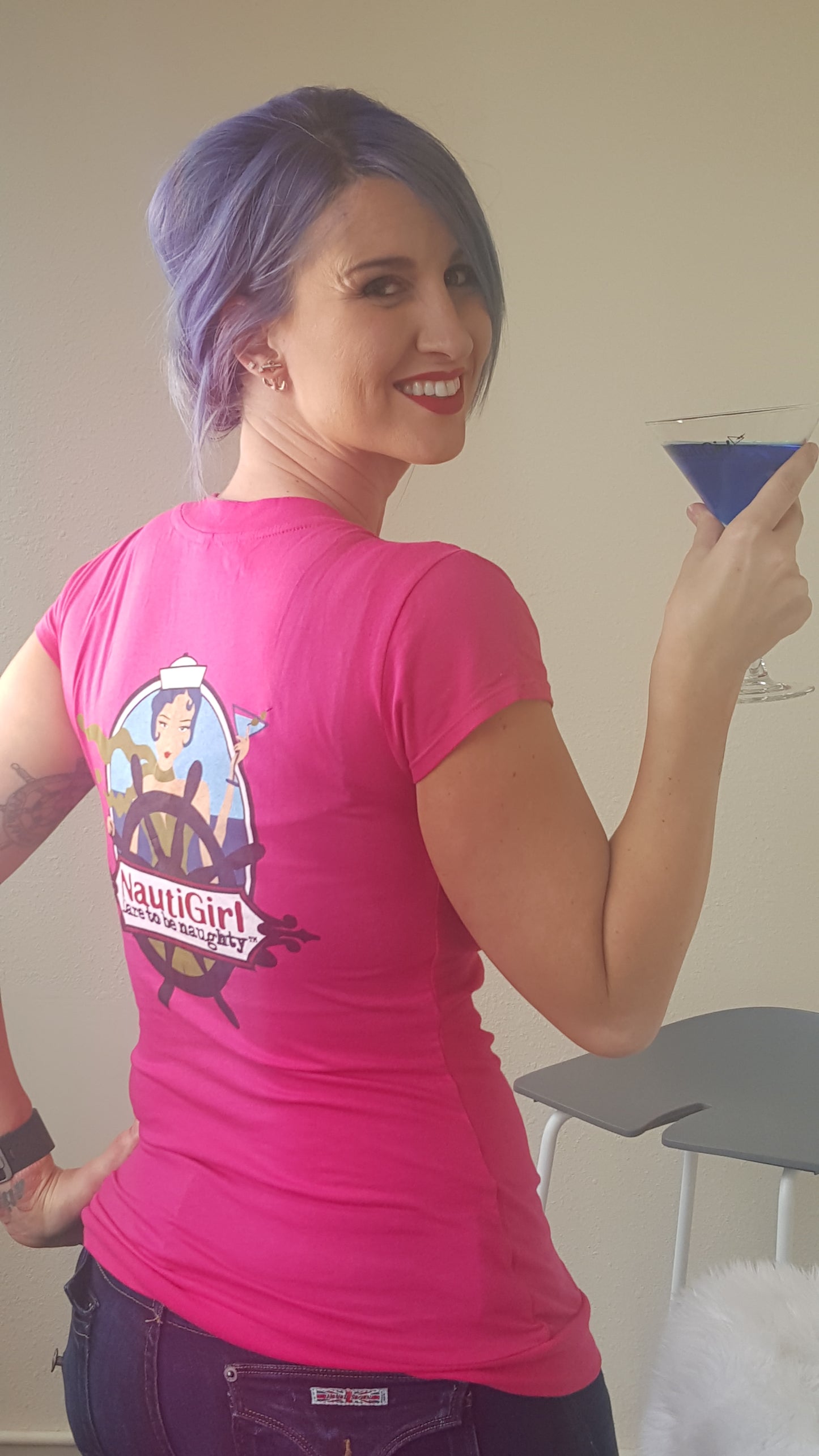 Hot Pink Short sleeved Tshirt