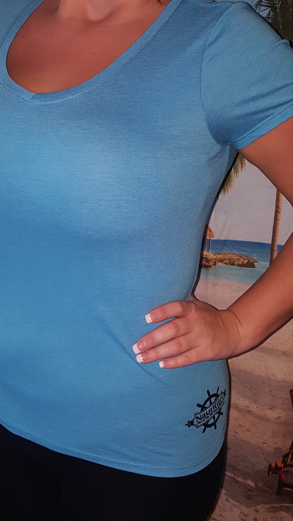 NEW! Hawaiian Water Blue short sleeved tshirt