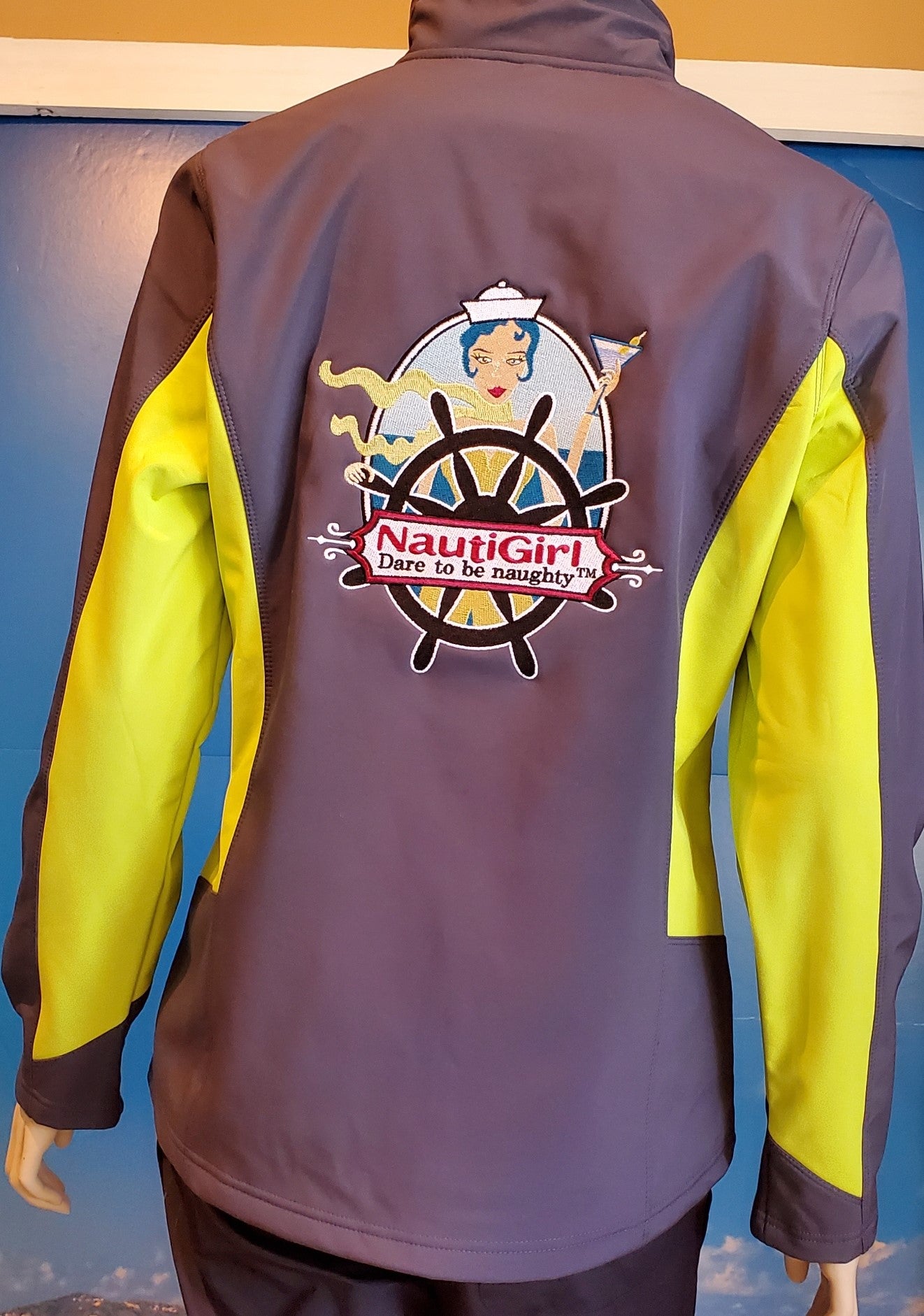 SoftShell Jacket with NautiGirl logo on Back
