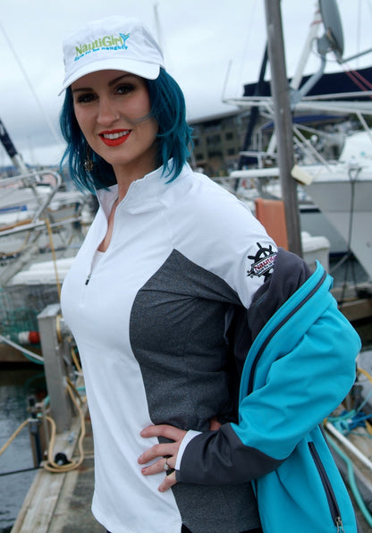 NEW! Contrasting color block Sport Wick Half Zip Pullover