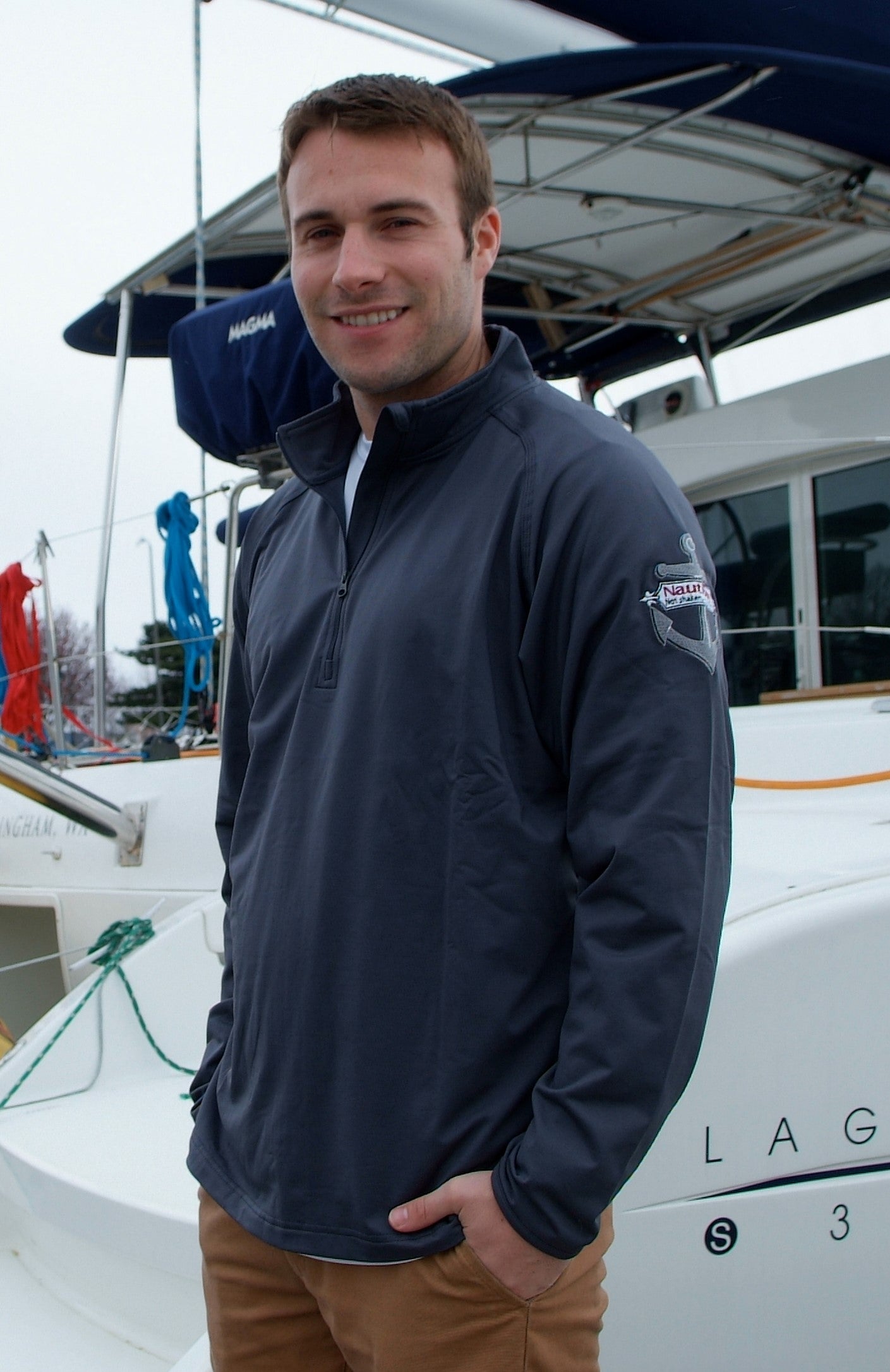 NEW! NautiBoy  Half Zip Pullover