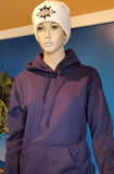 Soft Navy Pullover Hoodie with NautiGirl on the Back