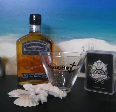 NautiBoy stemless martini glass